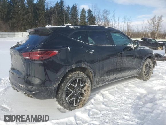 2024 Chevrolet Blazer RS with VIN 3GNKBKRS4RS181104, listed as a Copart auction lot 44614225 with 10,494 mi miles and Salvage title. Bid and sale history available at DreamBid. Image 3.