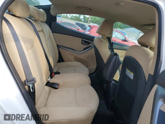 2013 Hyundai Elantra GLS z VIN 5NPDH4AE2DH257052, wystawiony jako Copart lot #59750455 z przebiegiem 70 580 mil mil oraz Szkoda całkowita • Salvage title. Historia ofert i sprzedaży dostępna na DreamBid. Obrazek 11.