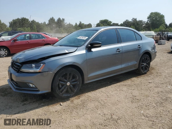 2018 Volkswagen Jetta SE Sport with VIN 3VWD17AJ3JM231890, listed as a Copart auction lot 60259285 with 43,048 mi miles and Salvage title. Bid and sale history available at DreamBid. Image 1.