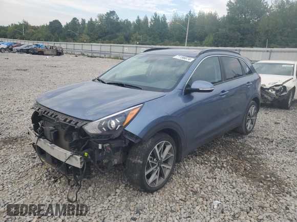 2022 Kia Niro Touring SE with VIN KNDCC3LC7N5537387, listed as a Copart auction lot 71196674 with 49,527 mi miles and Salvage Title. Bid and sale history available at carsss.com. Image 1.