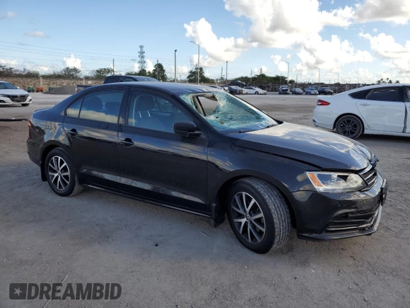 2016 Volkswagen Jetta Sedan 1.4T SE with VIN 3VWD67AJ0GM390490, listed as a Copart auction lot 44711055 with 185,046 mi miles and Salvage Title. Bid and sale history available at carsss.com. Image 4.