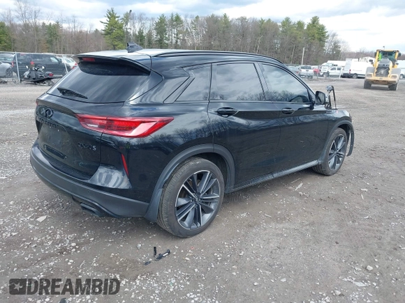 2023 Infiniti QX50 Sport with VIN 3PCAJ5FB8PF109857, listed as a IAAI auction lot 42005975 with 78,220 mi miles and . Bid and sale history available at DreamBid. Image 4.
