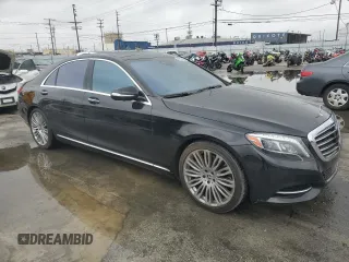 2015 Mercedes-Benz S 550 with VIN WDDUG8CB2FA130184, listed as a Copart auction lot 44603455 with 107,520 mi miles and Salvage Title. Bid and sale history available at carsss.com. Image 4.