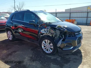 2017 Chevrolet Trax Premier with VIN 3GNCJMSB2HL283460, listed as a IAAI auction lot 41740848 with 79,326 mi miles. Bid and sale history available at carsss.com. Image 1.