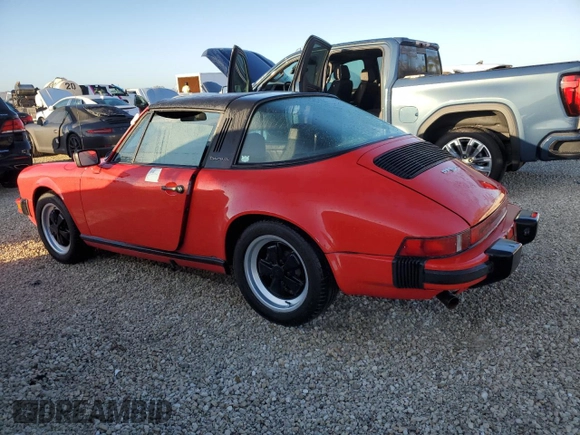 1980 Porsche 911 with VIN 91A0141114, listed as a Copart auction lot 74062964 with 41,417 mi miles and Non repairable. Bid and sale history available at DreamBid. Image 2.