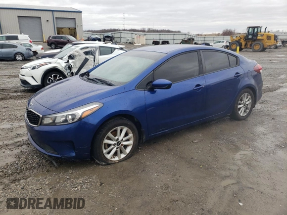 2017 Kia Forte S with VIN 3KPFL4A7XHE128592, listed as a Copart auction lot 47742925 with 124,332 mi miles and Salvage Title. Bid and sale history available at DreamBid. Image 1.