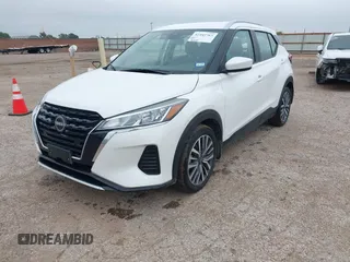 2023 Nissan Kicks SV with VIN 3N1CP5CV2PL470060, listed as a IAAI auction lot 42442763 with 35,827 mi miles and . Bid and sale history available at DreamBid. Image 2.
