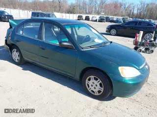 2001 Honda Civic LX with VIN 2HGES16551H567764, listed as a IAAI auction lot 41908288 with 137,740 mi miles. Bid and sale history available at carsss.com. Image 1.