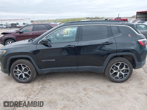 2025 Jeep Compass Limited with VIN 3C4NJDCN3ST541115, listed as a IAAI auction lot 42125338 with 2,065 mi miles and . Bid and sale history available at DreamBid. Image 14.