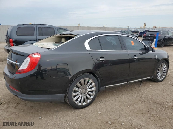 2015 Lincoln MKS with VIN 1LNHL9EK0FG608170, listed as a Copart auction lot 66771024 with 99,040 mi miles and Salvage Title. Bid and sale history available at carsss.com. Image 3.