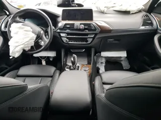 2020 BMW X4 xDrive30i with VIN 5UX2V1C06L9B74345, listed as a Copart auction lot 57495183 with 0 mi miles. Bid and sale history available at carsss.com. Image 8.