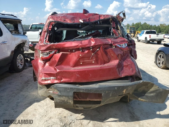 2020 Chevrolet Traverse LT Leather with VIN 1GNERHKW3LJ244596, listed as a Copart auction lot 46196935 with 0 mi miles and Salvage Title. Bid and sale history available at carsss.com. Image 6.