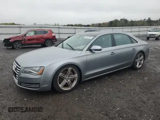 2013 Audi A8 L 3.0L with VIN WAURGAFD3DN002771, listed as a Copart auction lot 51695195 with 117,786 mi miles and Clean Title. Bid and sale history available at carsss.com. Image 1.