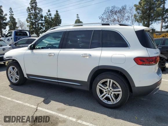 2020 Mercedes-Benz GLB 250 z VIN W1N4M4GB1LW034303, wystawiony jako Copart lot #49354325 z przebiegiem 43 274 mil mil oraz Szkody całkowita. Historia ofert i sprzedaży dostępna na DreamBid. Obrazek 2.