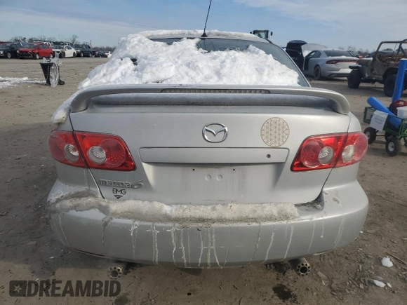 2004 Mazda Mazda6 s with VIN 1YVFP80D145N12084, listed as a Copart auction lot 41845315 with 67,258 mi miles and Salvage Title. Bid and sale history available at carsss.com. Image 6.