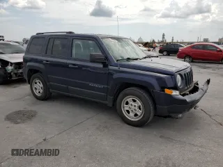 2016 Jeep Patriot Sport with VIN 1C4NJPBA5GD561198, listed as a Copart auction lot 78675303 with 75,132 mi miles and Salvage Title. Bid and sale history available at carsss.com. Image 4.
