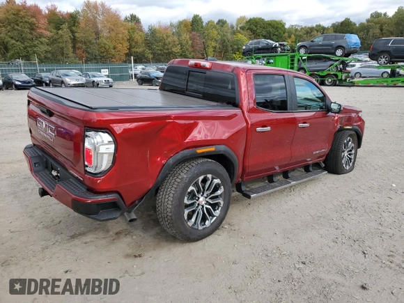 2023 GMC Canyon 4WD Denali with VIN 1GTP6FEK8P1175370, listed as a Copart auction lot 75209964 with 7,795 mi miles and Salvage Title. Bid and sale history available at carsss.com. Image 3.