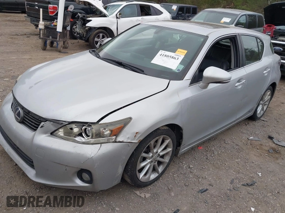 2012 Lexus CT CT 200h with VIN JTHKD5BHXC2100529, listed as a IAAI auction lot 41805863 with Not Provided miles and . Bid and sale history available at carsss.com. Image 17.