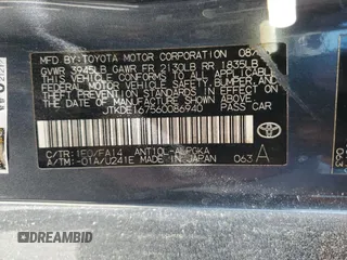 2006 Scion tC with VIN JTKDE167560086940, listed as a Copart auction lot 53303155 with 264,986 mi miles and Salvage Title. Bid and sale history available at carsss.com. Image 13.