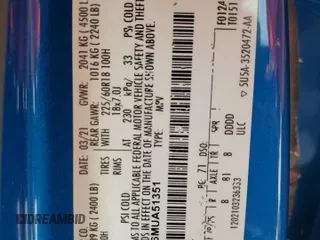 2021 Ford Escape SEL with VIN 1FMCU9H66MUA51351, listed as a Copart auction lot 53449225 with Not provided miles and Salvage title. Bid and sale history available at DreamBid. Image 13.