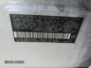 2016 Lexus IS 300/350 with VIN JTHCM1D25G5006245, listed as a Copart auction lot 85319374 with 93,258 mi miles and Salvage title. Bid and sale history available at DreamBid. Image 14.