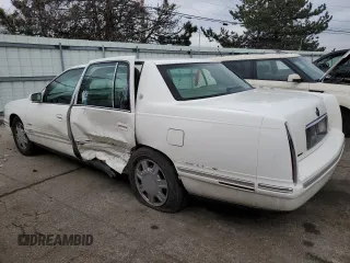1998 Cadillac DeVille with VIN 1G6KD54Y7WU755628, listed as a Copart auction lot 45166875 with 165,385 mi miles and Salvage Title. Bid and sale history available at carsss.com. Image 2.