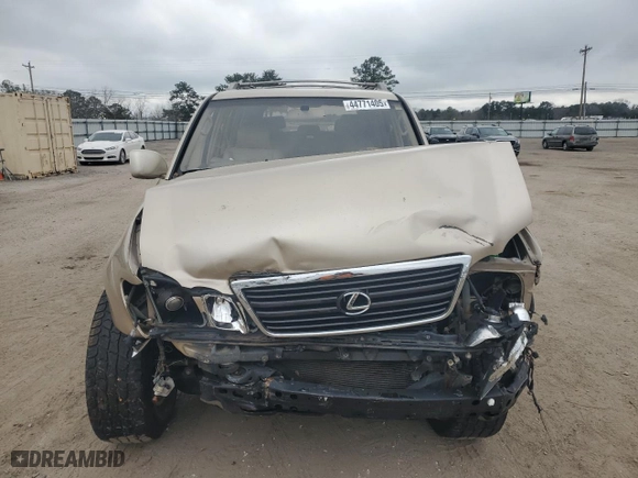 2000 Lexus LX 470 with VIN JT6HT00W5Y0103237, listed as a Copart auction lot 44771405 with 173,701 mi miles and Clean Title. Bid and sale history available at carsss.com. Image 5.