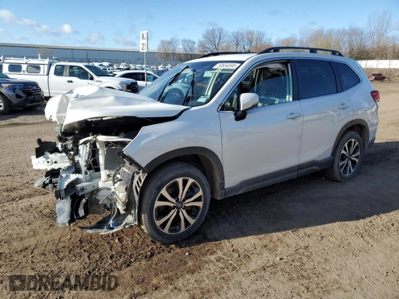 2022 Subaru Forester Limited with VIN JF2SKANC2NH410191, listed as a Copart auction lot 50654595 with 30,771 mi miles and Non Repairable. Bid and sale history available at carsss.com. Image 1.