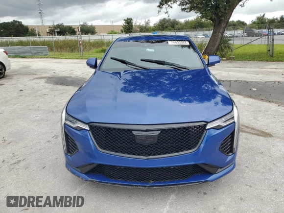 2021 Cadillac CT4 V-Series z VIN 1G6DH5RL1M0144492, wystawiony jako Copart lot #74433364 z przebiegiem Nie podano mil oraz Szkody całkowita. Historia ofert i sprzedaży dostępna na DreamBid. Obrazek 5.