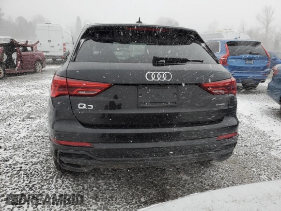 2023 Audi Q3 S line Premium with VIN WA1DECF33P1090295, listed as a Copart auction lot 45247155 with Not provided miles and Salvage title. Bid and sale history available at DreamBid. Image 6.