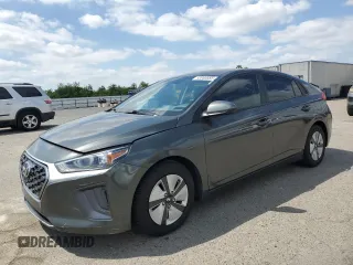 2021 Hyundai Ioniq Blue with VIN KMHC65LC4MU257445, listed as a Copart auction lot 53980885 with 66,368 mi miles and Salvage title. Bid and sale history available at DreamBid. Image 1.
