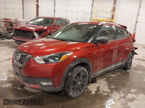2020 Nissan Kicks SR with VIN 3N1CP5DV3LL559287, listed as a IAAI auction lot 41427505 with 43,492 mi miles. Bid and sale history available at carsss.com. Image 17.