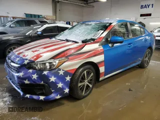 2023 Subaru Impreza Premium with VIN 4S3GKAV62P3600698, listed as a Copart auction lot 80282874 with 25,079 mi miles and Salvage Title. Bid and sale history available at carsss.com. Image 1.