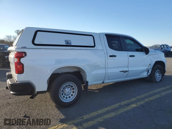 2020 Chevrolet Silverado 1500 Work Truck with VIN 1GCRYAEH1LZ325700, listed as a Copart auction lot 81700634 with 53,251 mi miles and Salvage Title. Bid and sale history available at carsss.com. Image 3.
