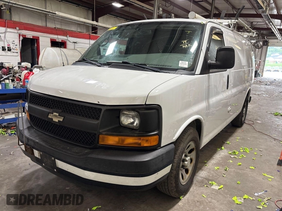 2014 Chevrolet Express Cargo with VIN 1GCSGAFX5E1204664, listed as a IAAI auction lot 42566613 with 103,962 mi miles and . Bid and sale history available at DreamBid. Image 16.