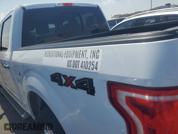 2016 Ford F-150 XLT with VIN 1FTEW1EG2GKF53179, listed as a IAAI auction lot 42493721 with 128,039 mi miles and . Bid and sale history available at DreamBid. Image 1.