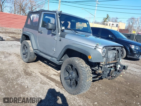 2013 Jeep Wrangler Sport with VIN 1C4AJWAG1DL595509, listed as a IAAI auction lot 41814406 with 59,263 mi miles and . Bid and sale history available at DreamBid. Image 1.