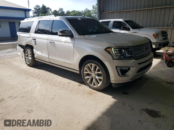 2019 Ford Expedition Max Platinum with VIN 1FMJK1LT3KEA67672, listed as a Copart auction lot 58513655 with 149,608 mi miles and Salvage title. Bid and sale history available at DreamBid. Image 4.