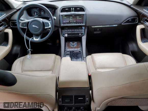 2020 Jaguar F-Pace 25t Prestige with VIN SADCK2FX8LA623683, listed as a Copart auction lot 49636174 with 56,973 mi miles and Salvage title. Bid and sale history available at DreamBid. Image 8.