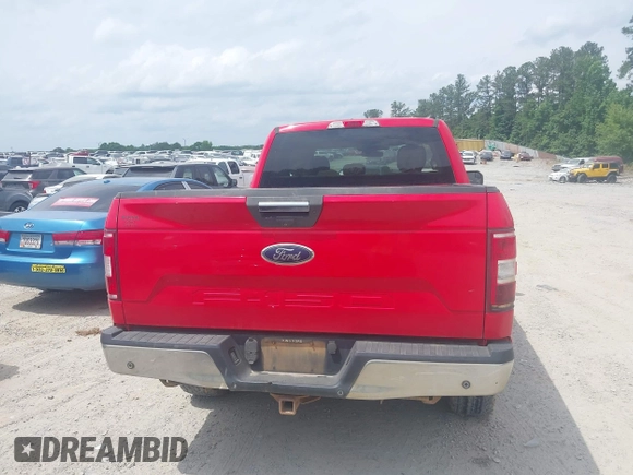 2018 Ford F-150 XL with VIN 1FTFX1E59JFB49943, listed as a IAAI auction lot 42291932 with 164,178 mi miles and . Bid and sale history available at DreamBid. Image 6.