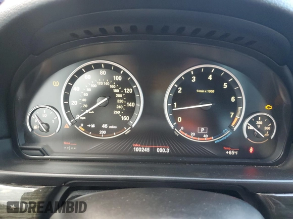 2013 BMW 5 Series 550i xDrive with VIN WBAFU9C56DDY70471, listed as a Copart auction lot 75729024 with 100,245 mi miles and Clean Title. Bid and sale history available at carsss.com. Image 9.