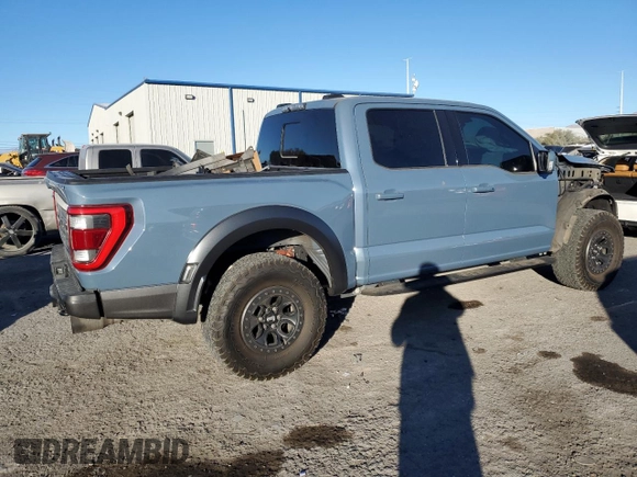 2023 Ford F-150 Raptor with VIN 1FTFW1RG6PFA84346, listed as a Copart auction lot 88040785 with 34,137 mi miles and Salvage Title. Bid and sale history available at DreamBid. Image 3.