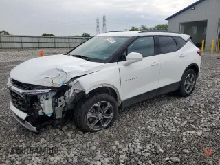 2023 Chevrolet Blazer LT с VIN 3GNKBHR42PS141962, выставлен на аукционе Copart как лот 56935375 с пробегом 28 141 миль миль и Списание • Salvage title. История ставок и продаж доступна на DreamBid. Изображение 1.