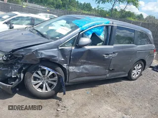 2014 Honda Odyssey EX-L with VIN 5FNRL5H60EB112293, listed as a IAAI auction lot 42537523 with 155,000 mi miles and . Bid and sale history available at DreamBid. Image 15.