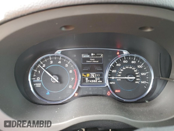 2018 Subaru Forester Touring with VIN JF2SJGWC0JH492548, listed as a Copart auction lot 49763305 with 74,382 mi miles and Salvage Title. Bid and sale history available at carsss.com. Image 9.