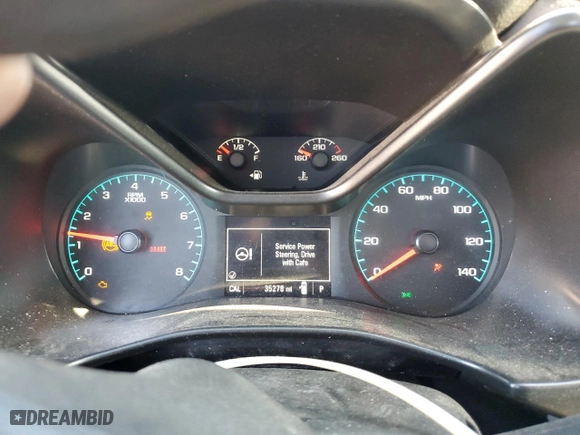 2020 Chevrolet Colorado 2WD Work Truck with VIN 1GCHSBEA6L1247144, listed as a Copart auction lot 80758684 with 35,278 mi miles and Non Repairable. Bid and sale history available at carsss.com. Image 9.