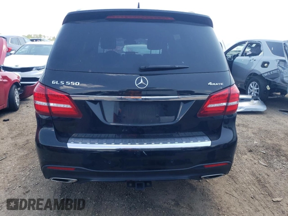 2019 Mercedes-Benz GLS 550 with VIN 4JGDF7DE5KB190993, listed as a Copart auction lot 62133334 with 59,218 mi miles and Salvage Title. Bid and sale history available at DreamBid. Image 6.