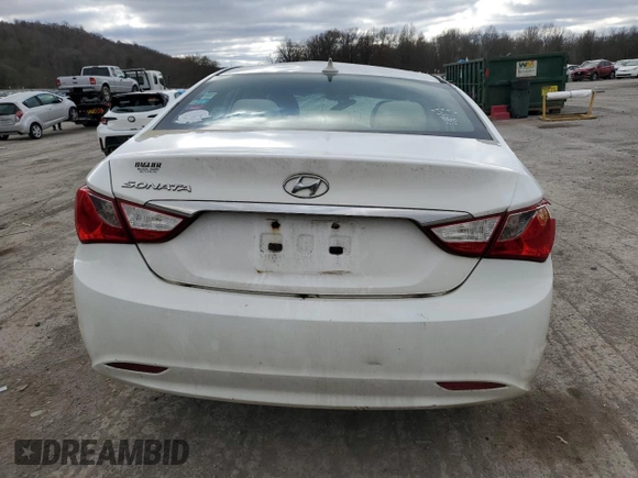 2013 Hyundai Sonata GLS with VIN 5NPEB4AC4DH572472, listed as a Copart auction lot 80131574 with 192,927 mi miles and Salvage Title. Bid and sale history available at carsss.com. Image 6.
