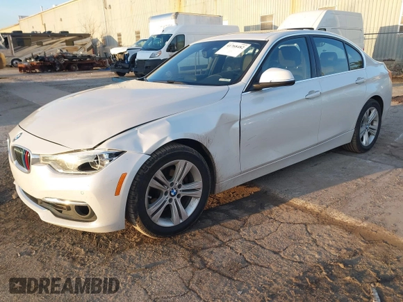 2016 BMW 3 Series 328i xDrive with VIN WBA8E3G52GNT79021, listed as a IAAI auction lot 41768482 with 90,243 mi miles. Bid and sale history available at carsss.com. Image 2.