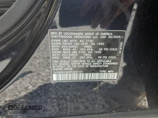 2023 Volkswagen Atlas SE with VIN 1V2KR2CA3PC545101, listed as a Copart auction lot 55264465 with 19,264 mi miles and Salvage title. Bid and sale history available at DreamBid. Image 13.